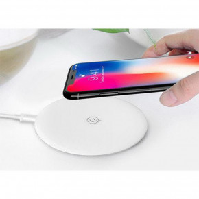    Usams US-CD24 Wireless Fast Charging Pad Boswell Series White 5