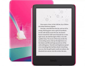   Amazon Kindle Kids 11th Gen. 16GB 2023 Black with Unicorn Valley case