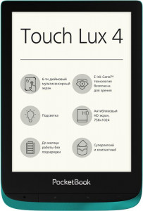   PocketBook 627 Touch Lux4 Emerald (PB627-C-CIS) 7