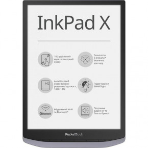   PocketBook InkPAd X 1040 Metallic grey (PB1040-J-CIS)