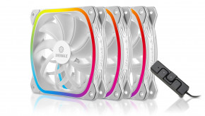  Enermax SquA RGB White 3pcs Pack (UCSQARGB12P-W-BP3)