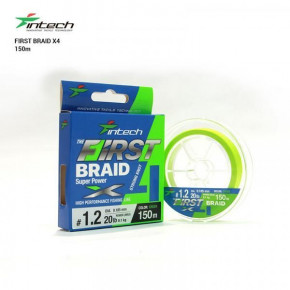   Intech First Braid X4 Green 150m (0.8 (12lb / 5.45kg))