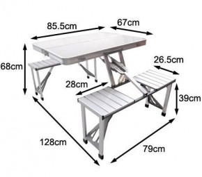     4  Aluminum picnic table 3