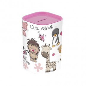  Herevin Money BOX Animals Pink  (161495-001)