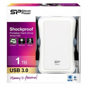    Silicon Power Armor A30 1TB 2.5 USB 3.0 White (SP010TBPHDA30S3W) 3
