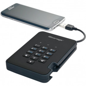 Жесткий диск iStorage diskAshur 2 USB 3.1 1TB Phantom Black (IS-DA2-256-1000-B) 6