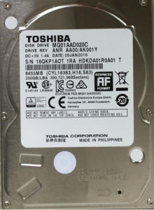   HDD 3.5 SATA 200GB Toshiba 8MB 4200rpm (MQ01AAD020C) *EU