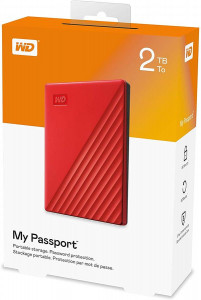   Western Digital 2.5 USB 3.2 Gen 1 2TB My Passport Red (WDBYVG0020BRD-WESN) 6