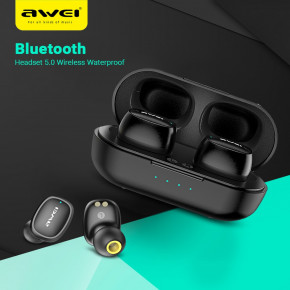  Awei T13 TWS Bluetooth Earphones Black 6
