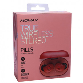 Bluetooth Momax Pills TWS Red