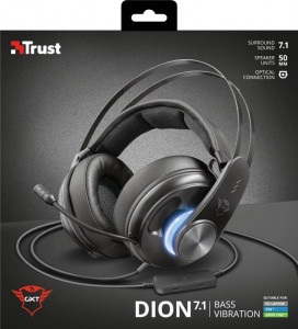  Trust GXT 383 Dion 7.1 Bass Vibration USB Black (22055) 10