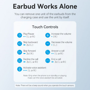   Vention Elf Earbuds E03 Bluetooth 5.3 Black (NBHB0) 3