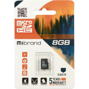    Mibrand 8GB microSDHC class 10 (MICDHC10/8GB) (0)