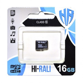    Hi-Rali MicroSDHC 16GB UHS-I Class 10 (HI-16GBSD10U1-00) (0)