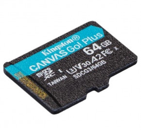   Kingston MicroSDXC 64GB UHS-I/U3 Class 10 Canvas Go! Plus R170/W70MB/s (SDCG3/64GBSP) 3