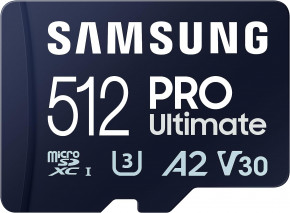   Samsung PRO Ultimate + Adapter microSDXC 512GB (MB-MY512SA)