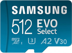   Samsung 512GB EVO Select microSDXC + Adapter (MB-ME512KA/AM)