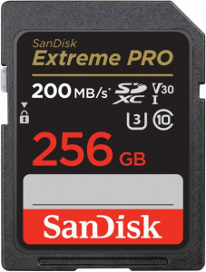   SanDisk SD 256GB C10 UHS-I U3 R200/W140MB/s Extreme Pro V30 (SDSDXXD-256G-GN4IN)