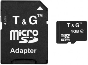   micro SDHC T&G 4GB class 4 ( ) TG-4GBSDCL4-01