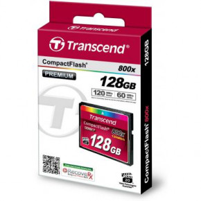  Transcend Compact Flash Card 128Gb 800X (TS128GCF800)