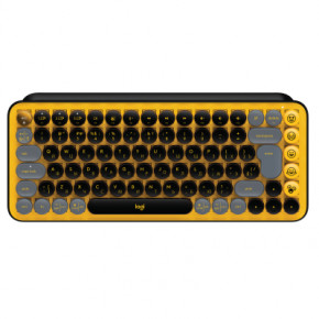  Logitech POP Keys Wireless Mechanical Keyboard UA Blast Yellow (920-010735)