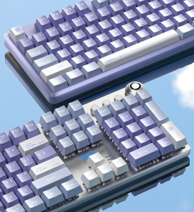  Aula Mechanical F2088 PRO White/Violet, plus 9 Purple keys KRGD blue (6948391234915) 3