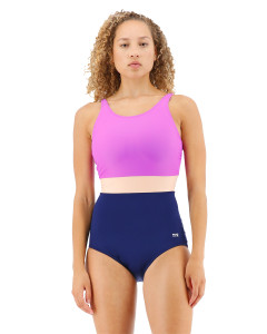     TYR Womens Splice Belted Controlfit, Purple/Multi 10 (TBESOL7A-185-10) 2