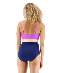     TYR Womens Splice Belted Controlfit, Purple/Multi 10 (TBESOL7A-185-10) 3