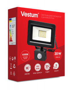  LED Vestum    30W 2 900 6500K 175-250V IP65 3