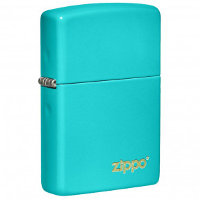 Зажигалка Zippo Flat Turquoise Zippo Lasered Бирюзовая (49454 ZL)
