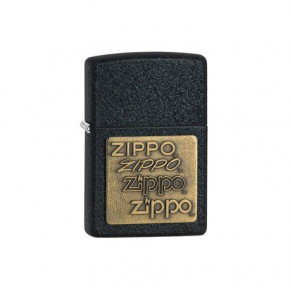  Zippo Classics Brass Emblem Black Crackle Zp362  Zippo (21547)