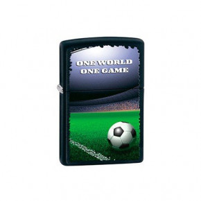  Zippo Classics One World One Game Football Black Matte Zp28301 (21599)