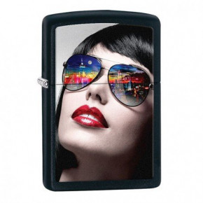 Zippo Classics Reflective Sunglasses Black Matte Zp29090 (21655)