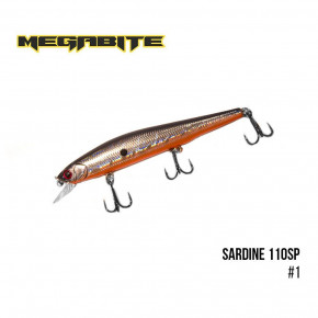  Megabite Sardine 110SP (110 mm, 13.7 g, 1.2 m) (1)