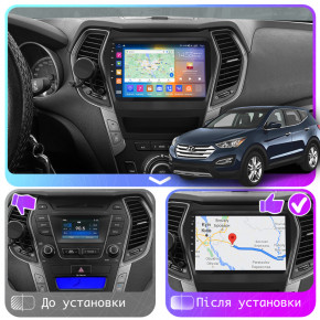   9 Lesko  Hyundai Santa Fe III 2012-2016 2/32Gb CarPlay 4G Wi-Fi GPS Prime 8   4