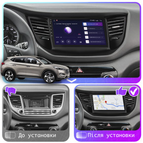   9 Lesko  Hyundai Tucson III 2015-2018 4/64Gb CarPlay 4G Wi-Fi GPS Prime 8   4