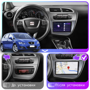   9 Lesko  SEAT Leon II  2009-2012 4/64Gb CarPlay 4G Wi-Fi GPS Prime  4