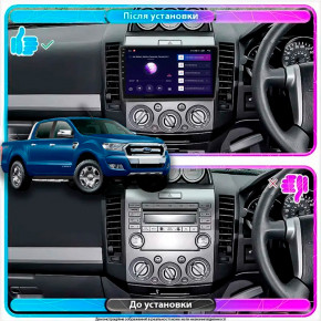   Lesko  Ford Ranger II  2009-2011  9 4/64Gb CarPlay 4G Wi-Fi GPS Prime 3