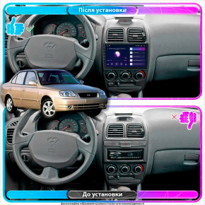   Lesko  Hyundai Accent II  2002-2005  9 4/64Gb CarPlay 4G Wi-Fi GPS Prime 3