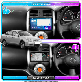   Lesko  Nissan Almera III (G15) 2012-2018  9 4/64Gb CarPlay 4G Wi-Fi GPS Prime 3