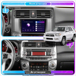   Lesko  Toyota 4Runner V 2009-2013 IPS 9 4/64Gb CarPlay 4G Wi-Fi GPS Prime 4