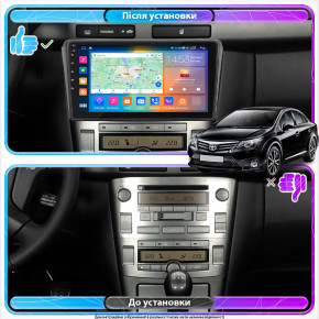   Lesko  Toyota Avensis II  2006-2009 IPS 9 2/32Gb CarPlay 4G Wi-Fi GPS Prime 4
