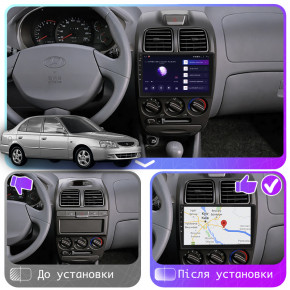   Lesko  Hyundai Accent II 1999-2012  9 4/64Gb CarPlay 4G Wi-Fi GPS Prime 4