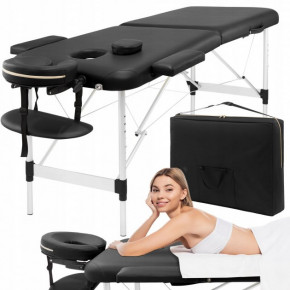    4FIZJO Massage Table Alu W70 Black 