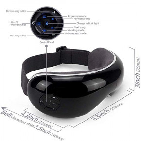    NICEEC Dark Circle Eye Strain Relief Portable Therapy Machine 1800mAh Black 3