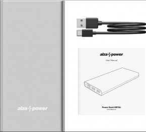    AlzaPower Metal 10000 mAh Fast Charge + PD3.0  3