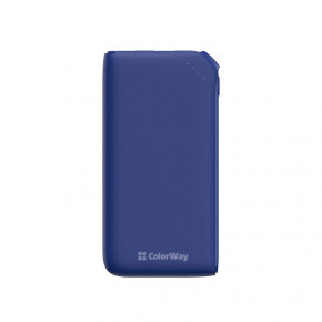    ColorWay Soft Touch 10000mAh Blue (CW-PB100LPE3BL-PD) 3