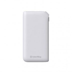    ColorWay Soft Touch 10000mAh White (CW-PB100LPE3WT-PD) 3