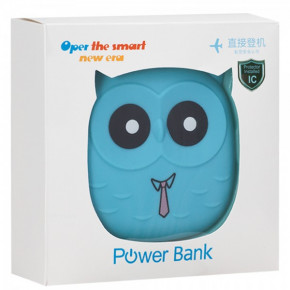Power Bank TTech Emoji Series Owl Blue 6000 mAh Blue (BS-000066147)