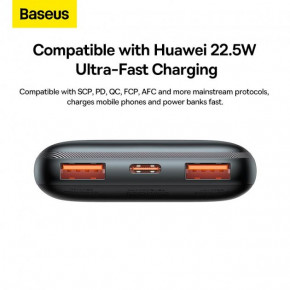  BASEUS Bipow Pro Digital Display Fast Charge Power Bank 10000mAh |2USB/Type-C, QC/PD, 20W/3A| (PPBD040201)  9